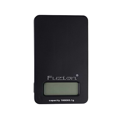 Pocket-friendly and compact mini scale digital Fuzion weighing scale device 500mg capacity with batteries sophisticated look