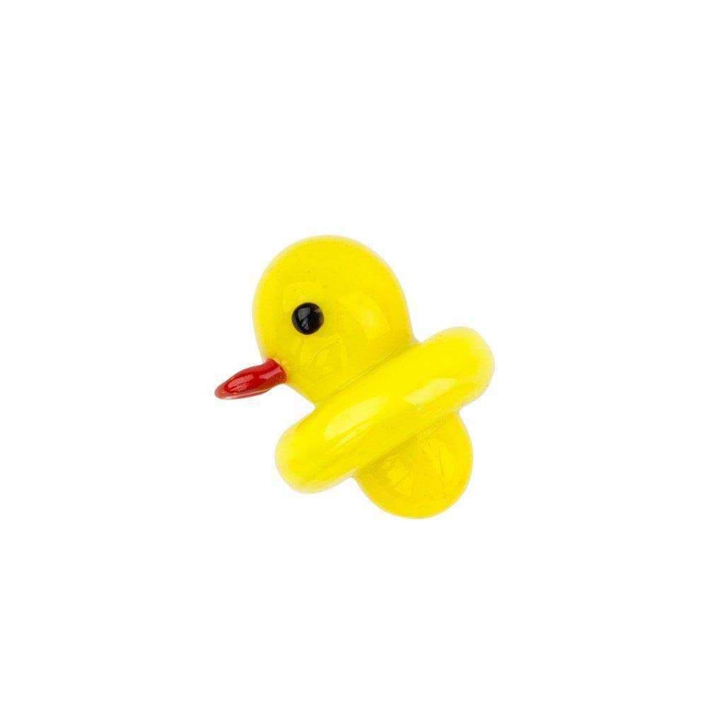 Cute pocket-friendly carb cap made of glass with an adorable baby duckling look and shape
