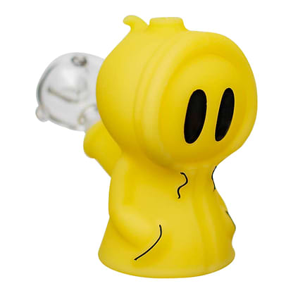 Glowing Ghost Guy Pipe - 5in Yellow