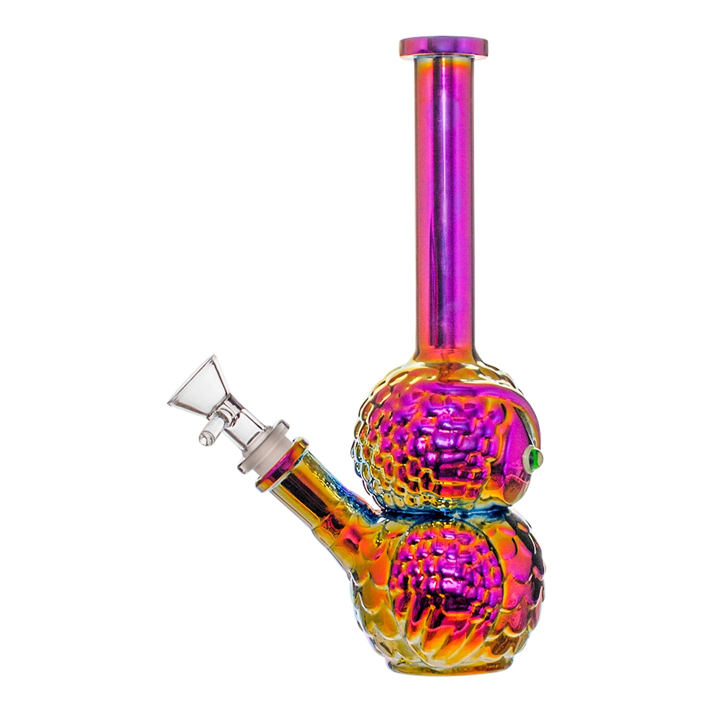 Rock Glass Neon Color Bubbler Pipe — Toker Supply