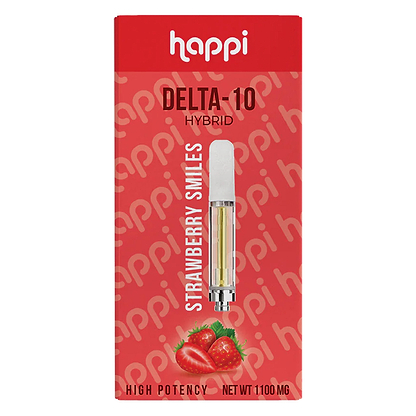 Happi Delta 10 Cartridge - 1100mg Strawberry Smiles
