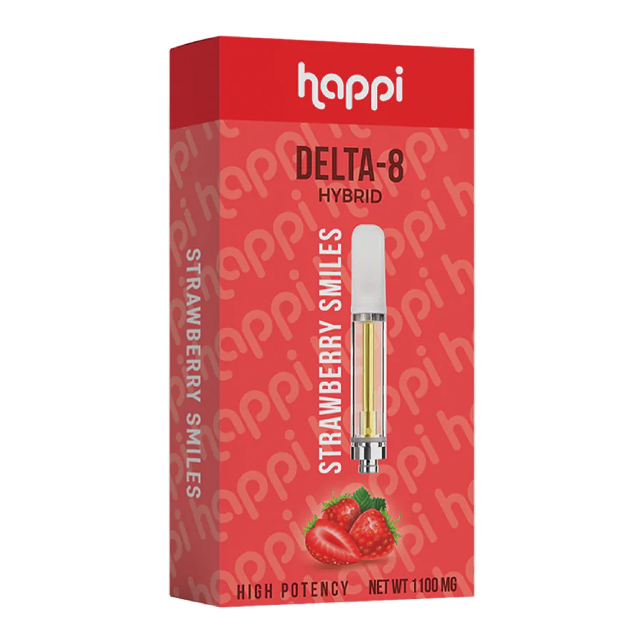 Happi Delta 8 Cartridge - 1100mg Strawberry Smiles