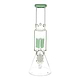 Jade 10-inch clear glass bong smoking device diffused downstem tree percolator with ice catcher beaker bottom