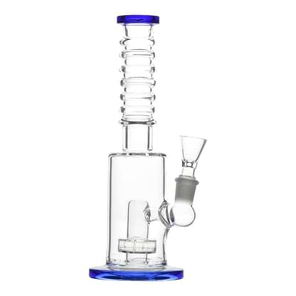 Knobby Disk Perc Bong - 9in