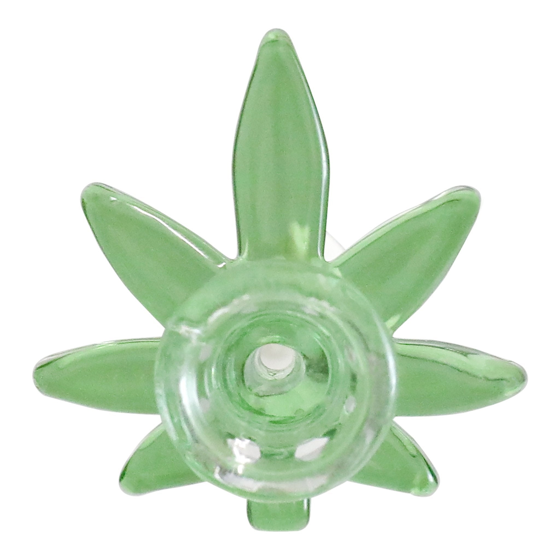 Marijuana Leaf Bowl - 14mm Male