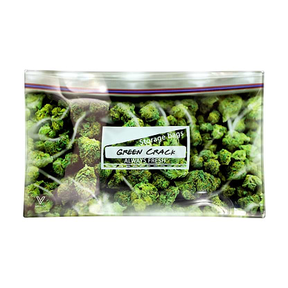 V Syndicate Pound Bag Shatter Resistant Glass Rolling Tray - 10.5in