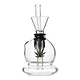 Classic mini bubbler bong smoking device beaker lab style with weed leaf picture