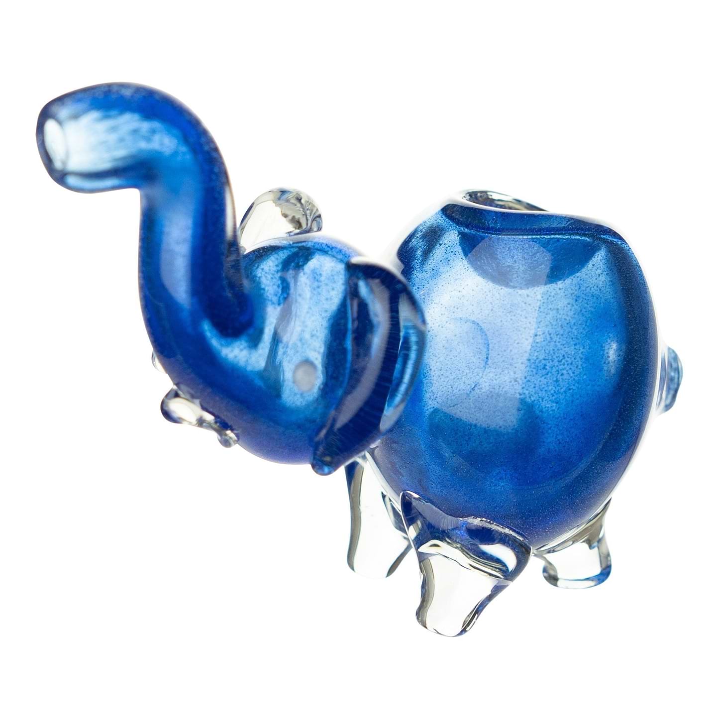 Mini Elephant Pipe - 3in Blue
