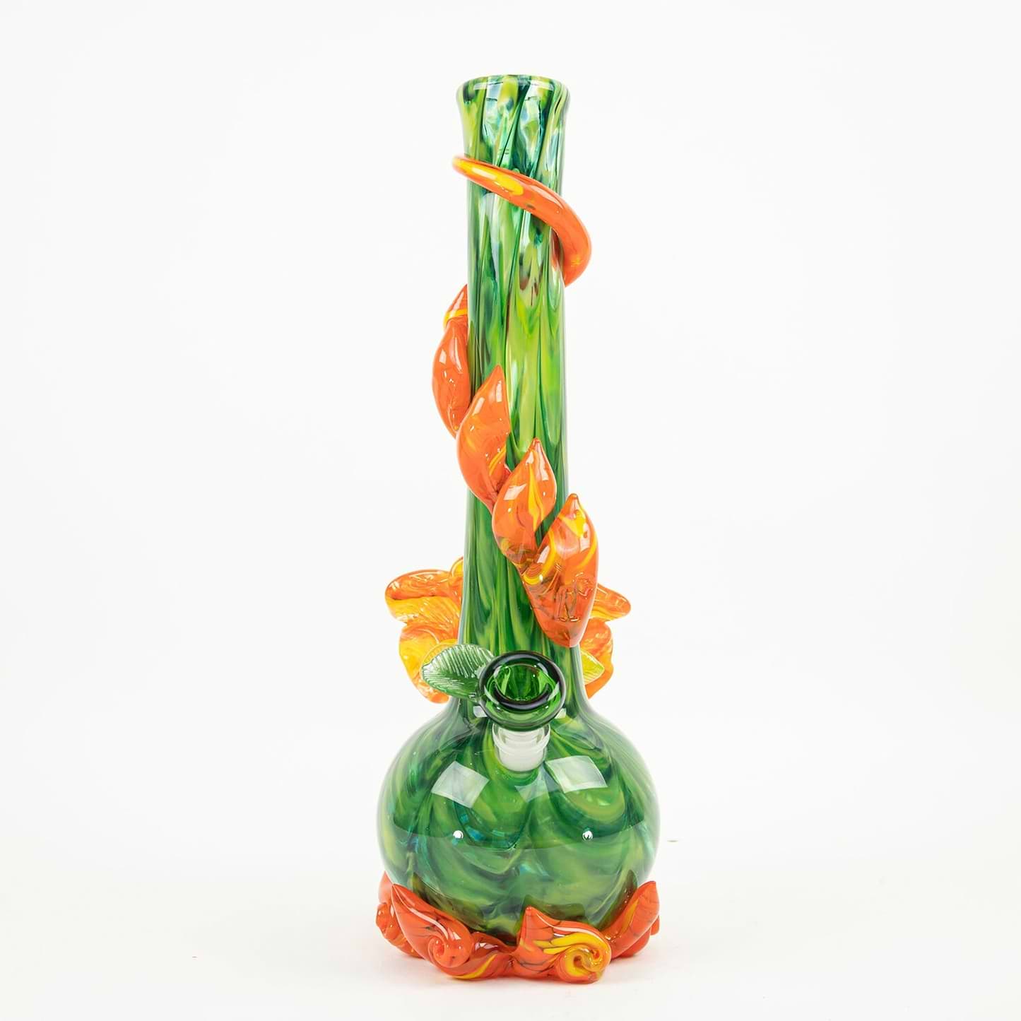Noble Glass Spouted Flower Bong - 14in