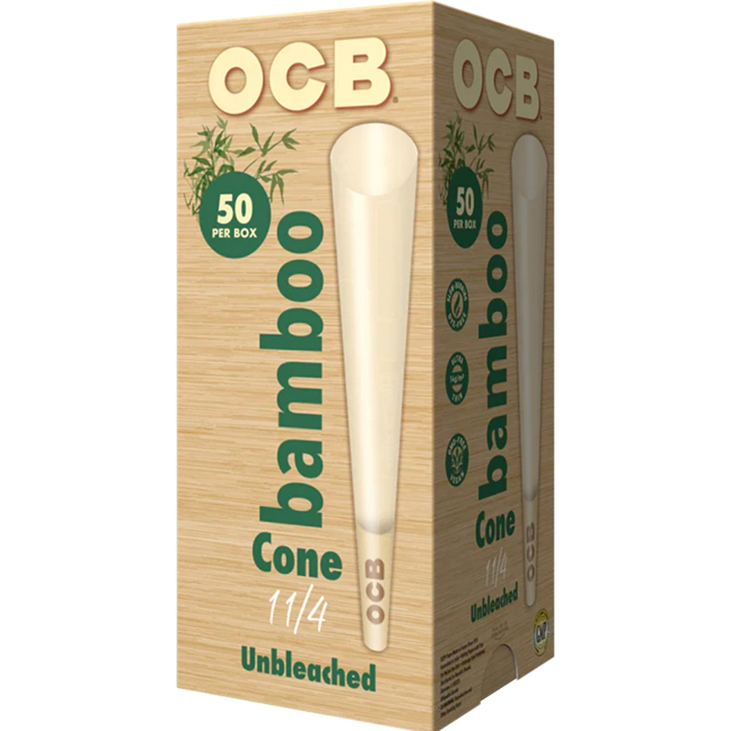OCB Bamboo 1 1/4 Cone Box 50