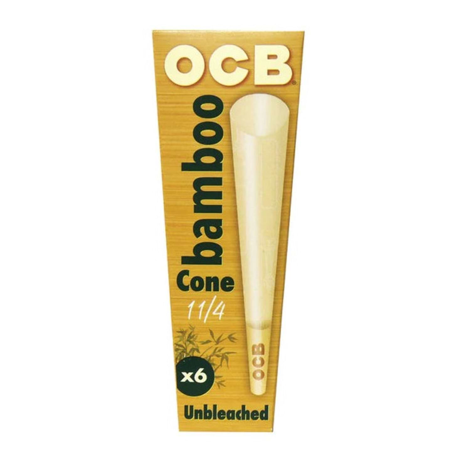 OCB Unbleached Bamboo Cones 1 1/4 (6 Pack)