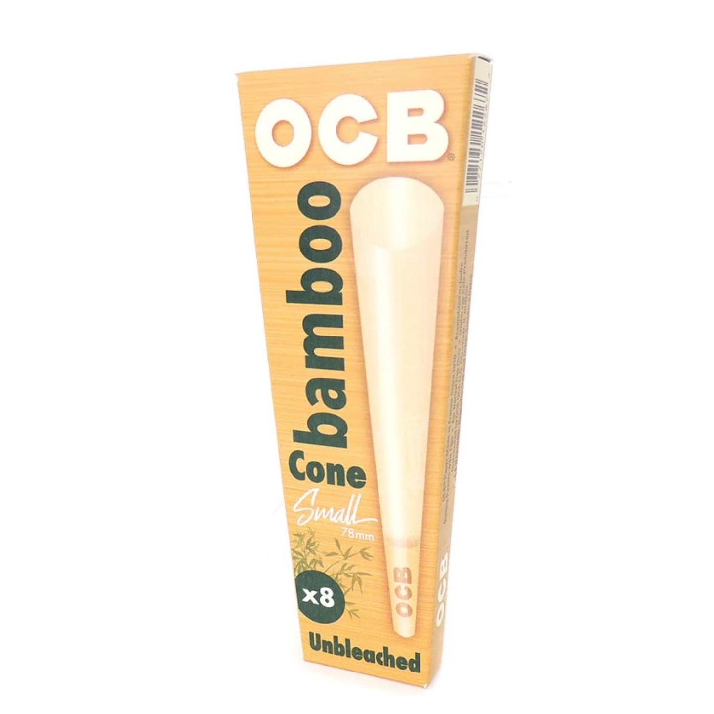 OCB Unbleached Bamboo Cones 78mm (8 Pack)