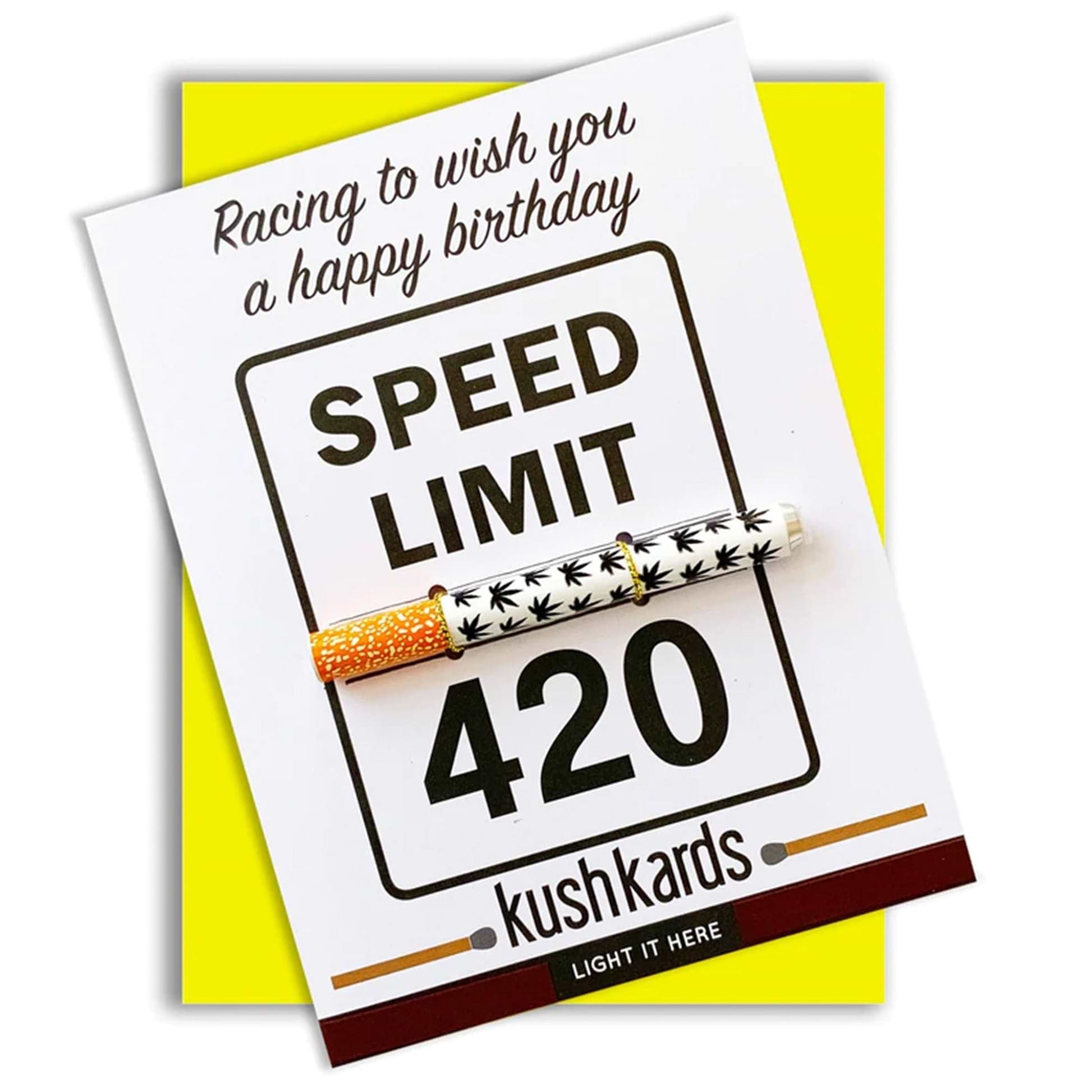 One Hitter Kard 420 Birthday Card