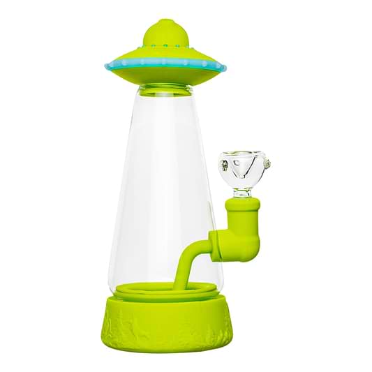 Out Of This World UFO Bong - 9in Green
