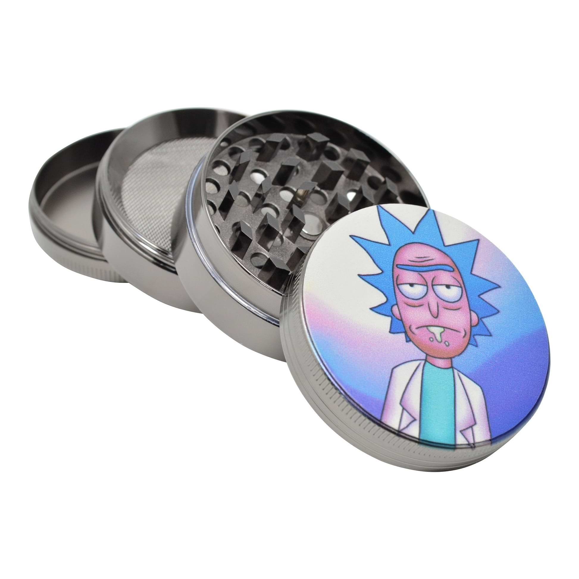 Rick & Morty 3 part Grinder 50mm (1 count) - Accessories