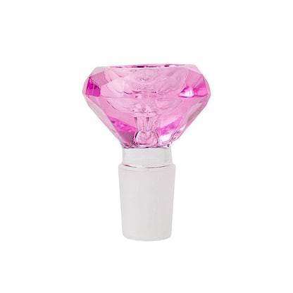 Pink Diamond Shaped Glass Bowl - Male