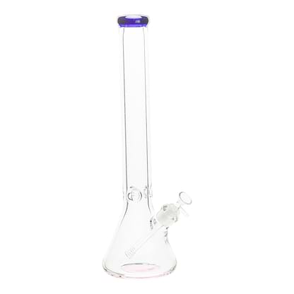 Pink Ink Spotted Beaker Bong - 18in
