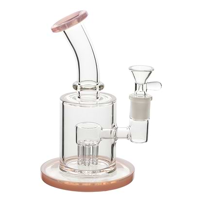 Pink Mad Scientist Bong - 7in
