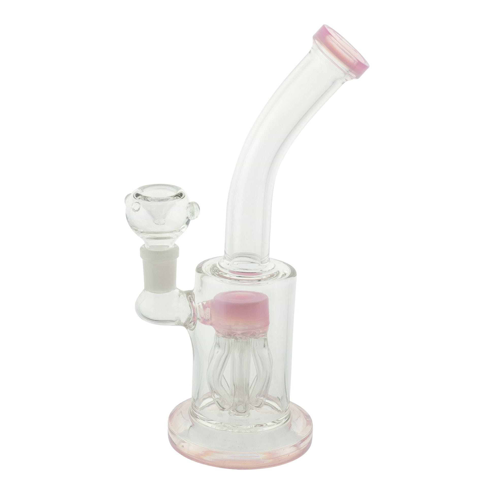 Pink Mini Neon Jelly Bong - 8.5in