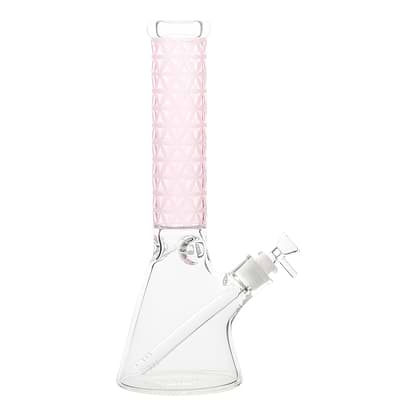 Pink Tangent Triangle Bong - 14in