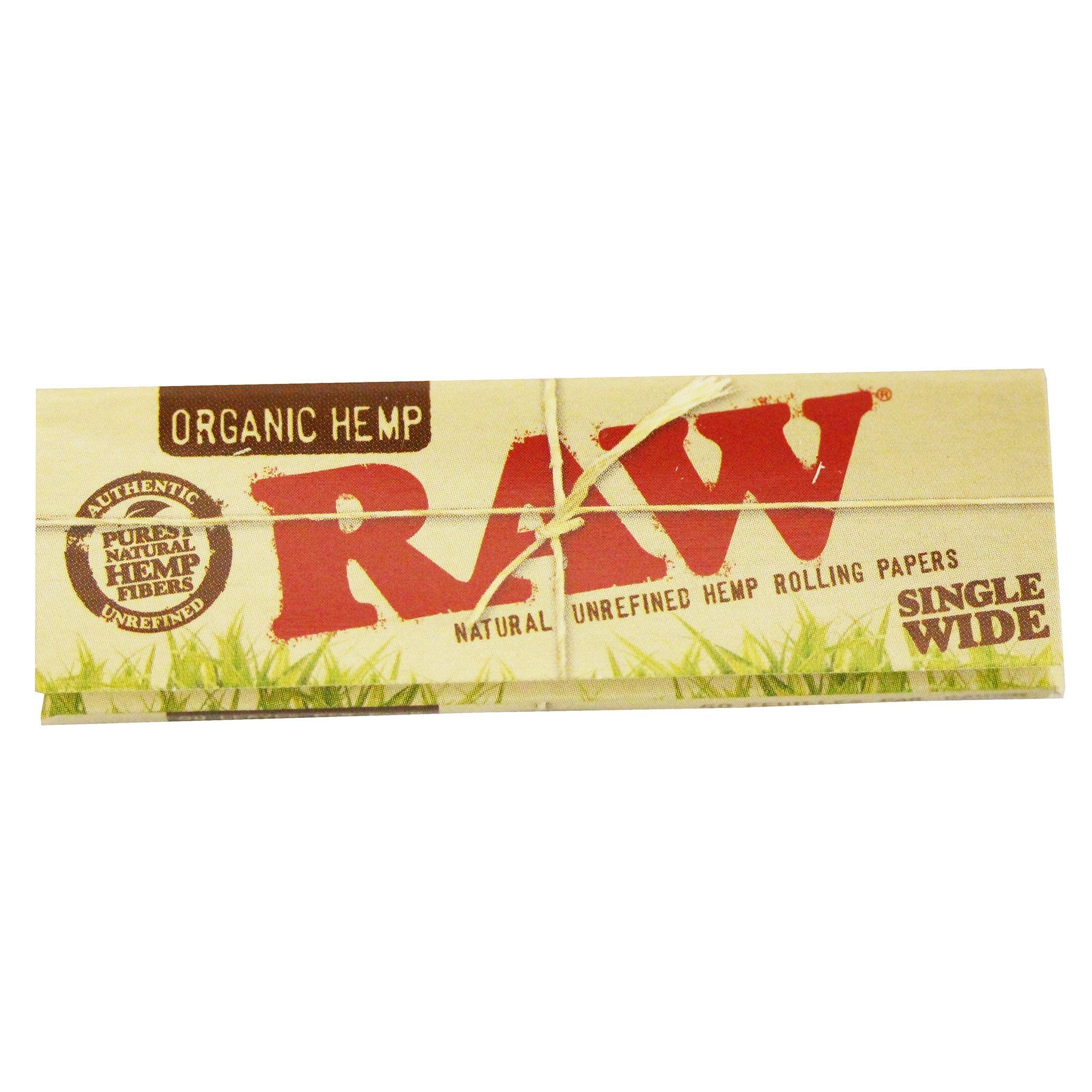 RAW Rolling Papers Organic Single Wide SW - 3 Pack