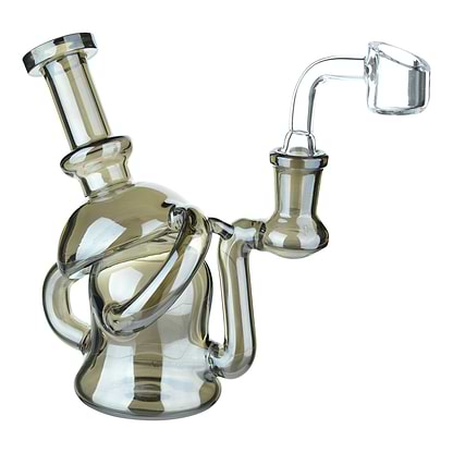 Recycling Chalice Dab Rig - 6in Chrome