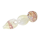4.5-inch glass pipe smoking device with infinity symbol shape elegant shade and swirl of colors