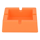 3.5 silicone ashtray tray smoking device smoking accessory with a square shape ice cube tray shape orange