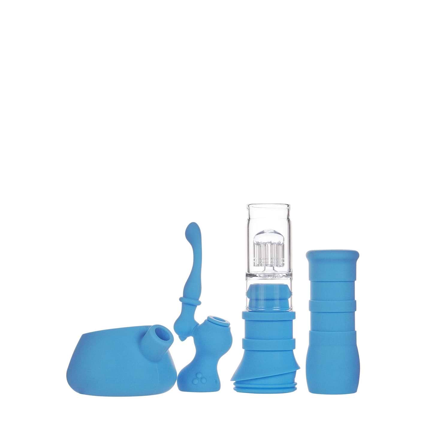 Cool 15-inch silicone bubbler bong smoking device detachable parts with a toy look