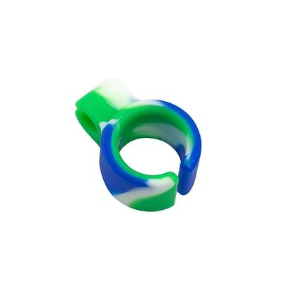 Silicone Roach Holder Ring Blue and Green