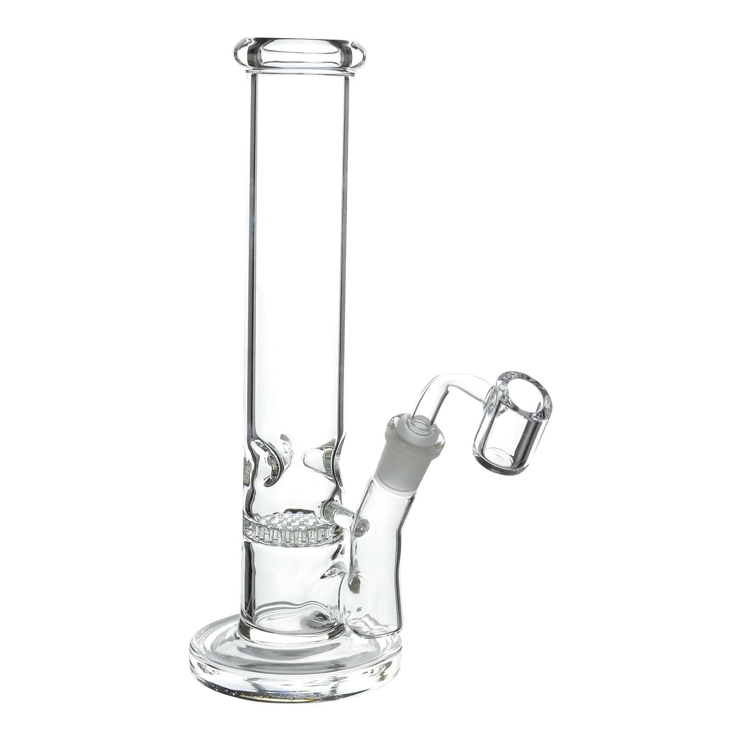 Single Honeycomb Straight Tube Dab Rig - 9in