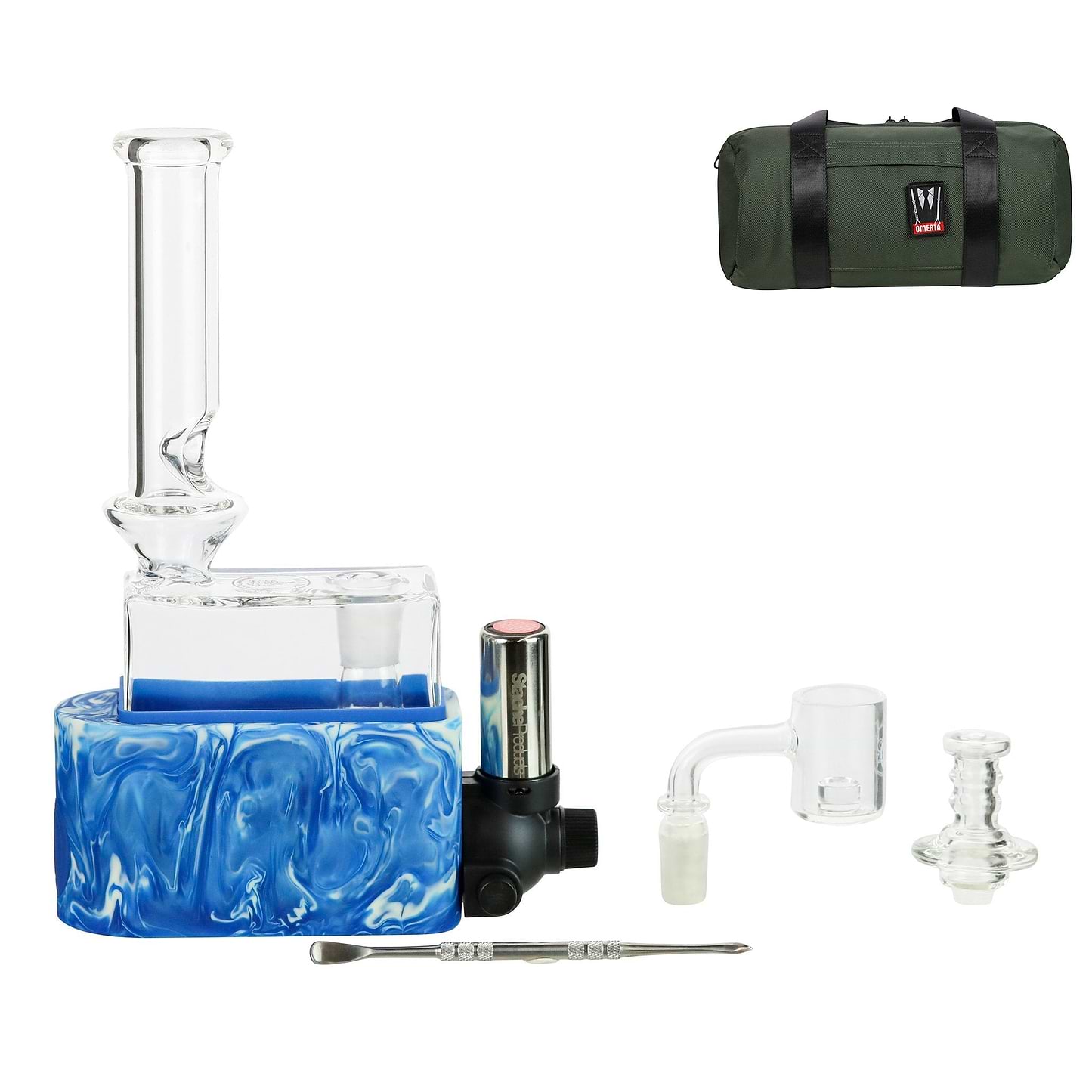 Stache Products LiP x Rio Dab Kit - 9in Light Blue (Green Bag)