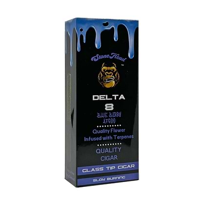 Stone Head Delta 8 Cigar - 2000mg Blueberry Afgoo