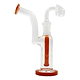 6.5-inch portable glass dabber mini dab rig saxophone design jazzy musical instrument look fun orange
