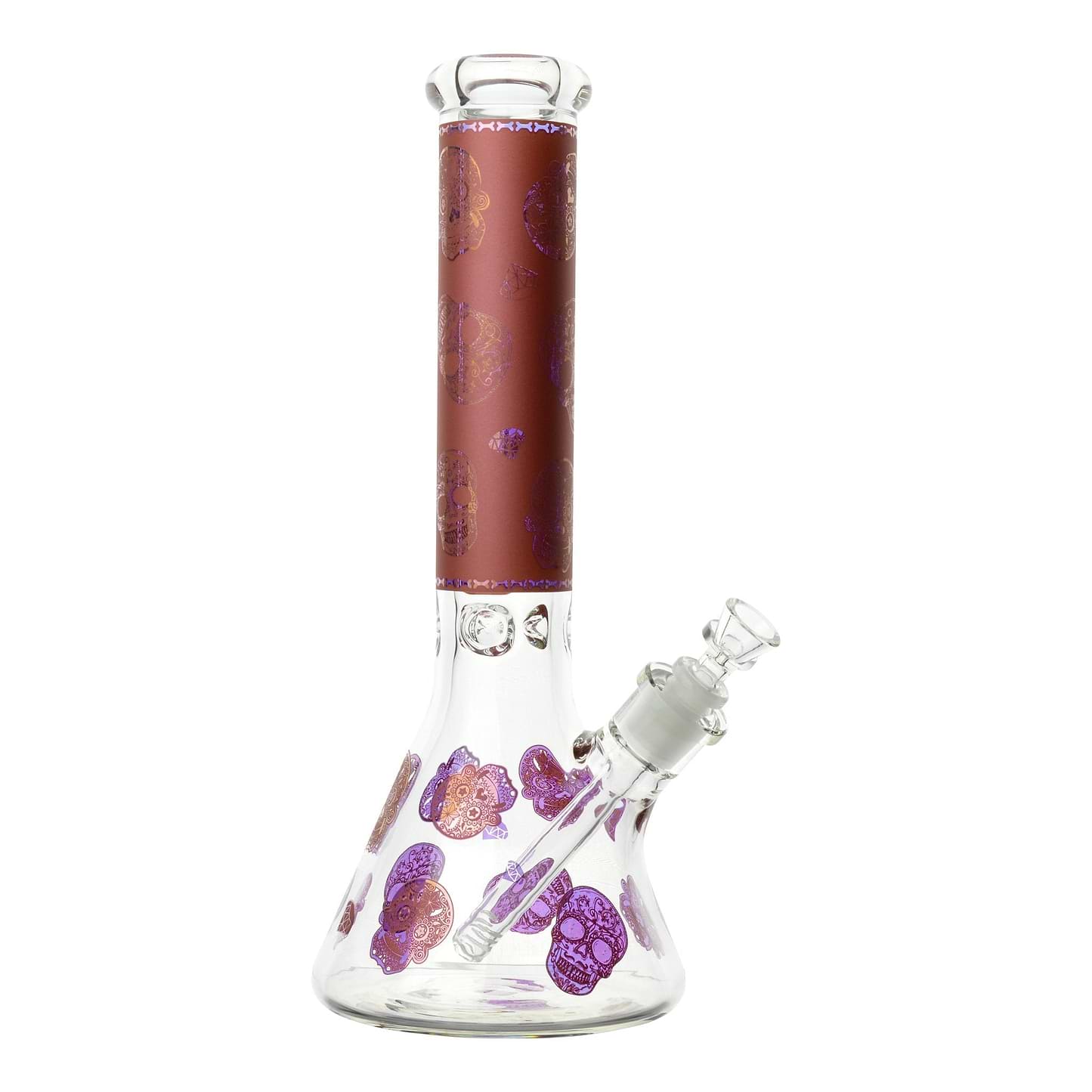The Calavera Bong - 14in Red