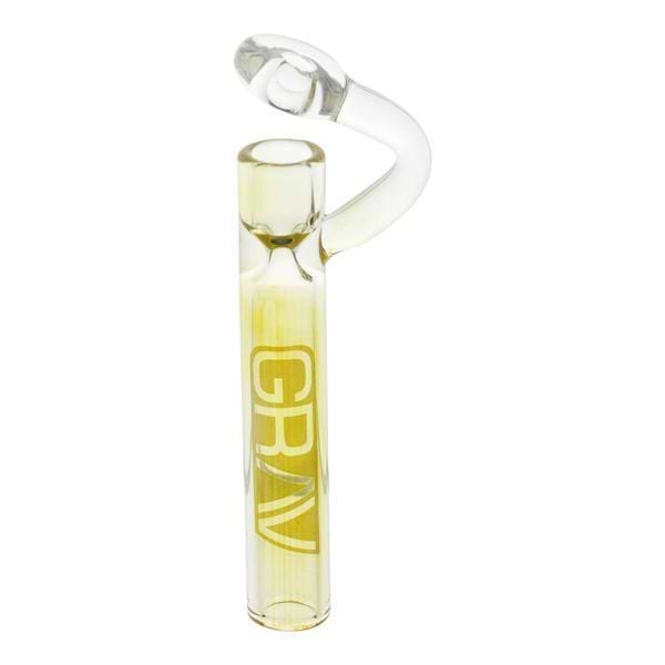 Yellow Sleek GRAV concentrate oney one hitter smoking device with a nail elegant design