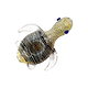 4.5-inch glass hand pipe smoking device with look and shape of a turtle and cute swirl texture