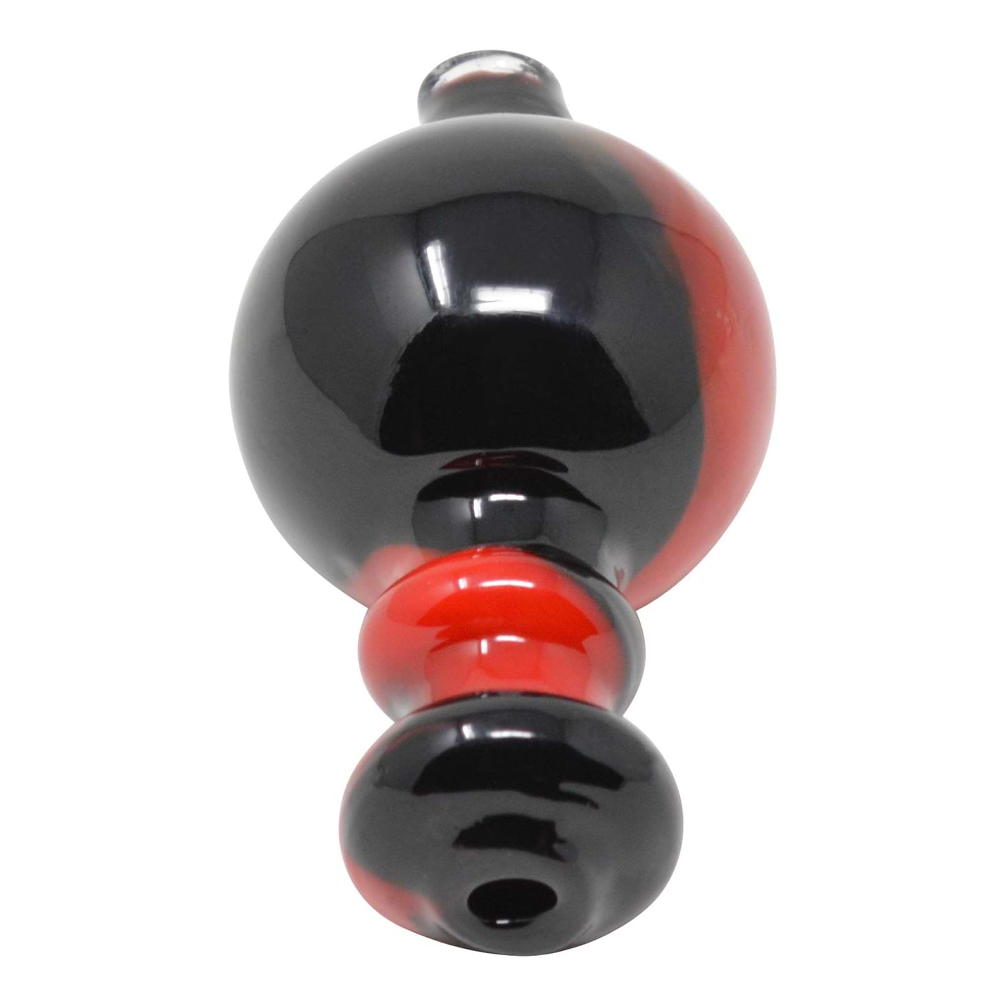 Twirled Carb Cap - 2.5in Red and Black