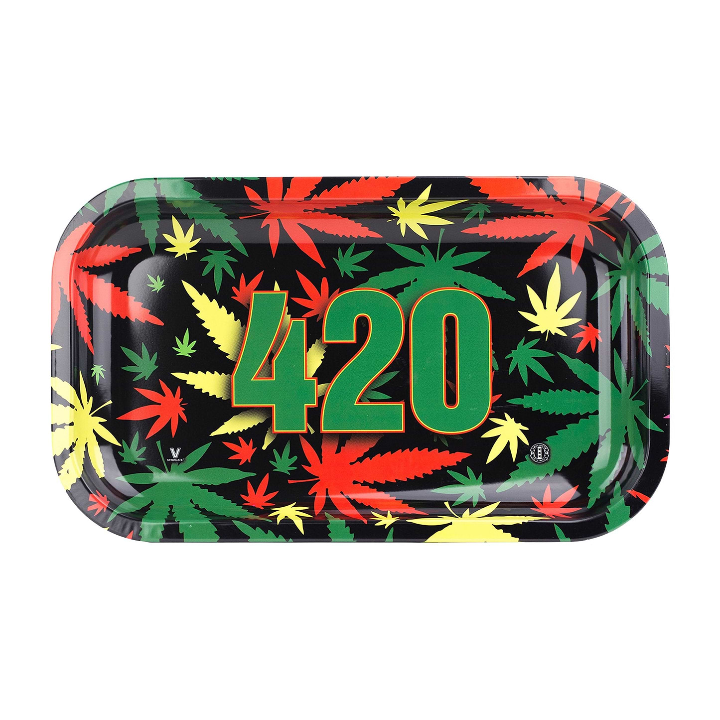 V Syndicate 420 Rasta Metal Rolling Tray 11 Inches