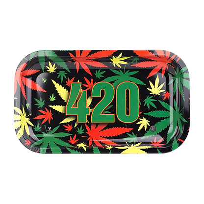 V Syndicate 420 Rasta Metal Rolling Tray 11 Inches
