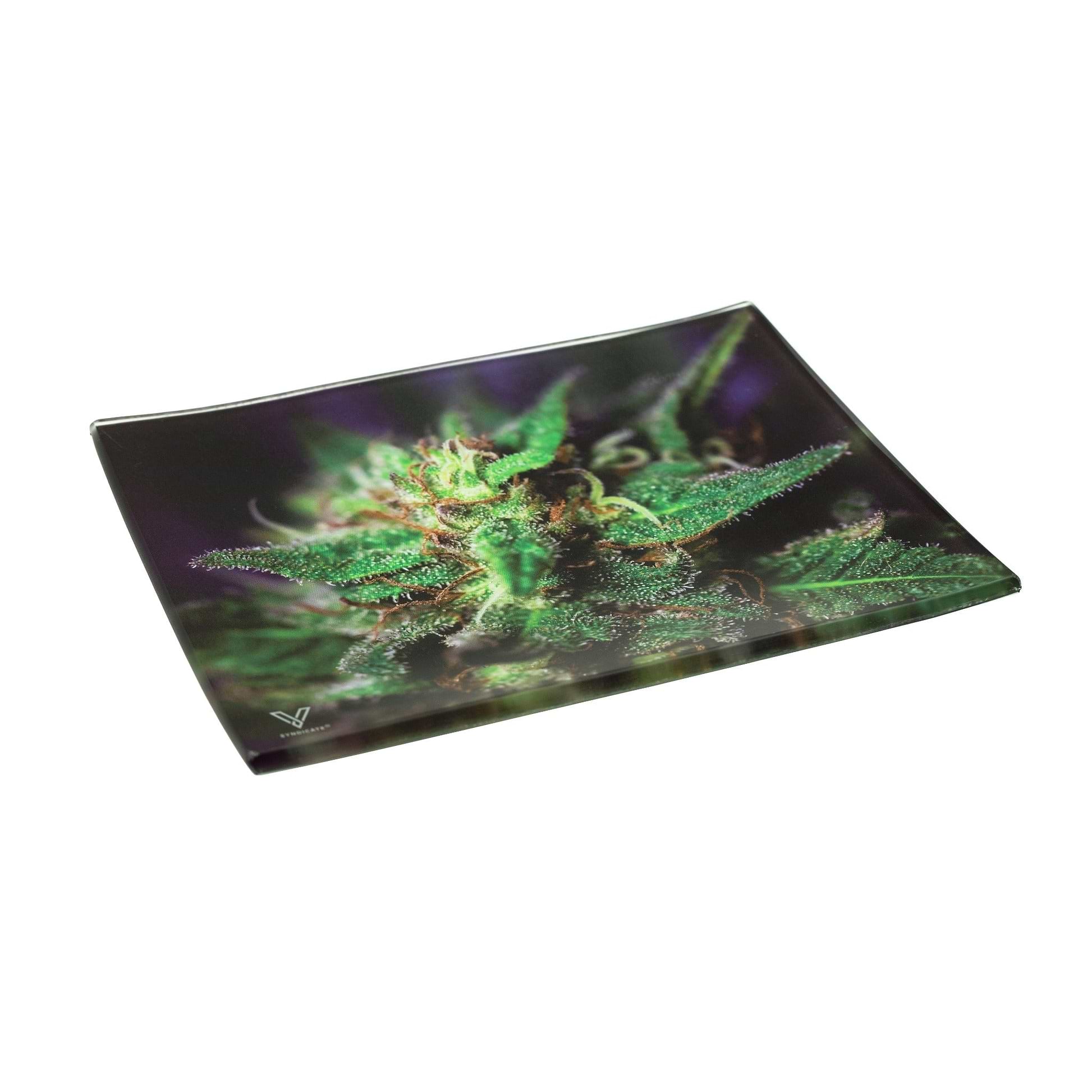 V Syndicate Blue Dream Glass Rolling Tray - 7in