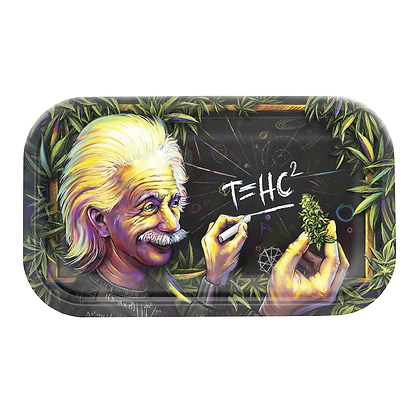 V Syndicate T=HC2 Einstein Higher Education Metal Rolling Tray 11 Inches