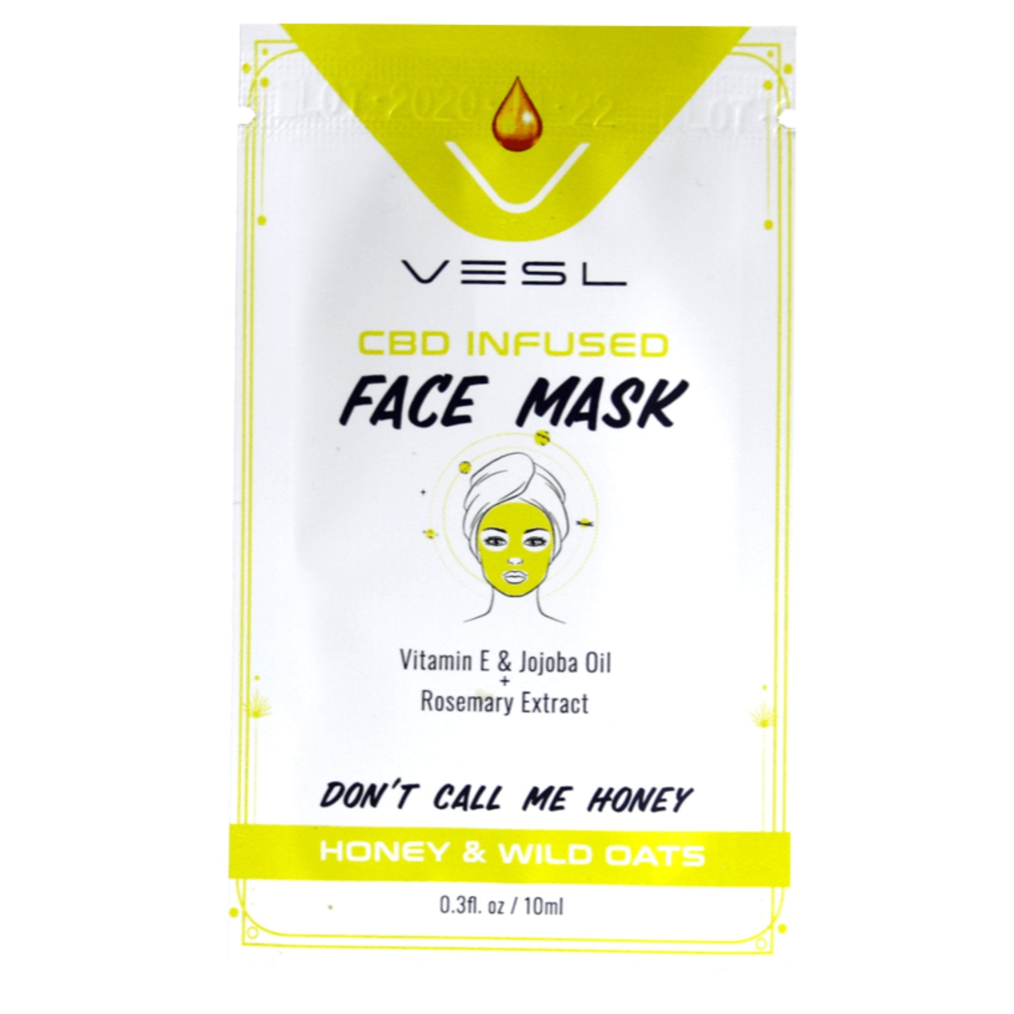 Vesl Oils CBD Face Mask - 10mg 10mg / Don't Call Me Honey