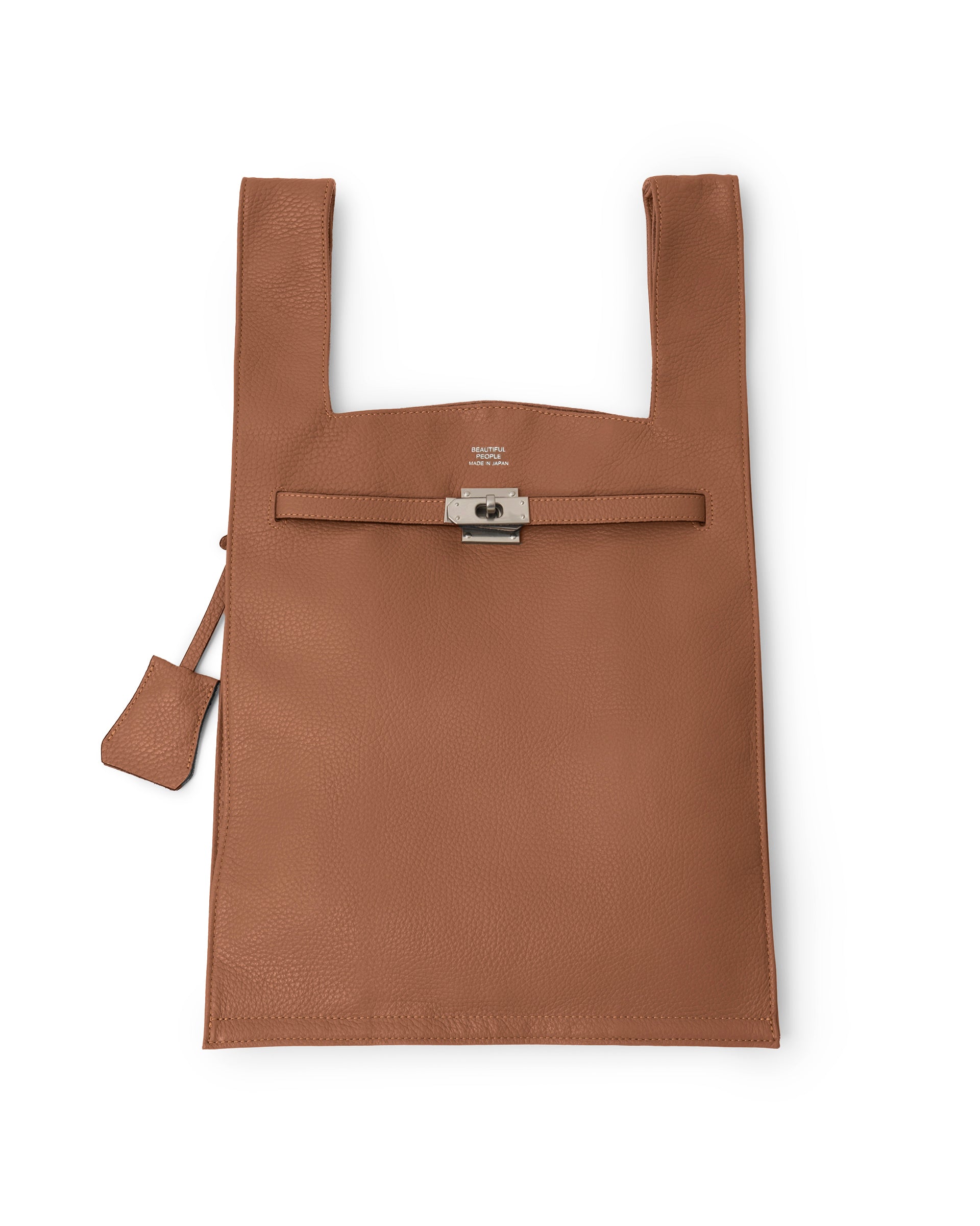 ［新品］beautiful people マーケットバッグ インシュリンクレザー beautiful people】ラージマーケットバッグインシュリンクレザー