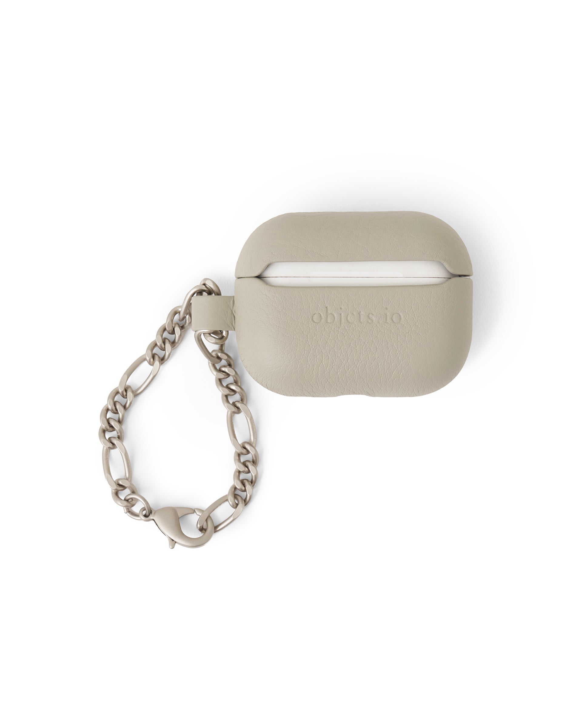 iPhoneアクセサリー AirPods objcts.io】チェーン付レザーAirPods Proケース – ファッション