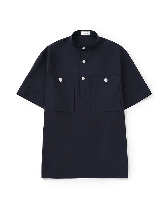 ＜THE RERACS×1LDK×F/STORE＞バンドカラーUSプルオーバーシャツ