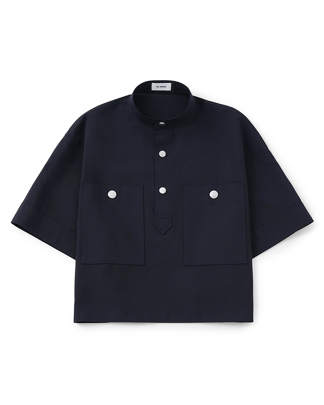 ＜THE RERACS×1LDK×F/STORE＞バンドカラーUSプルオーバーショートシャツ