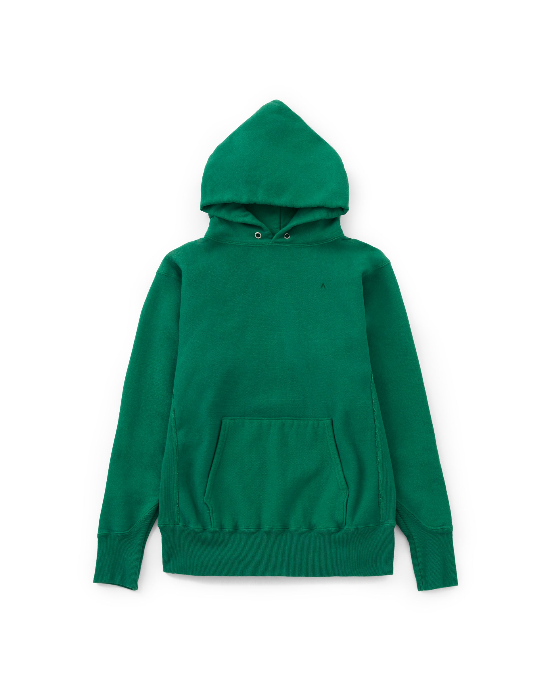 ATON】ナチュラルダイ裏毛フーディー グリーン・グレー | 日本製