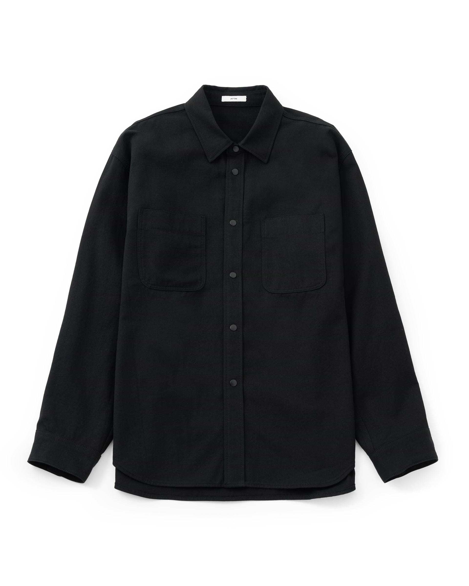 ATON ultimate black and navy by aton シャツ IMG_4670.jpg