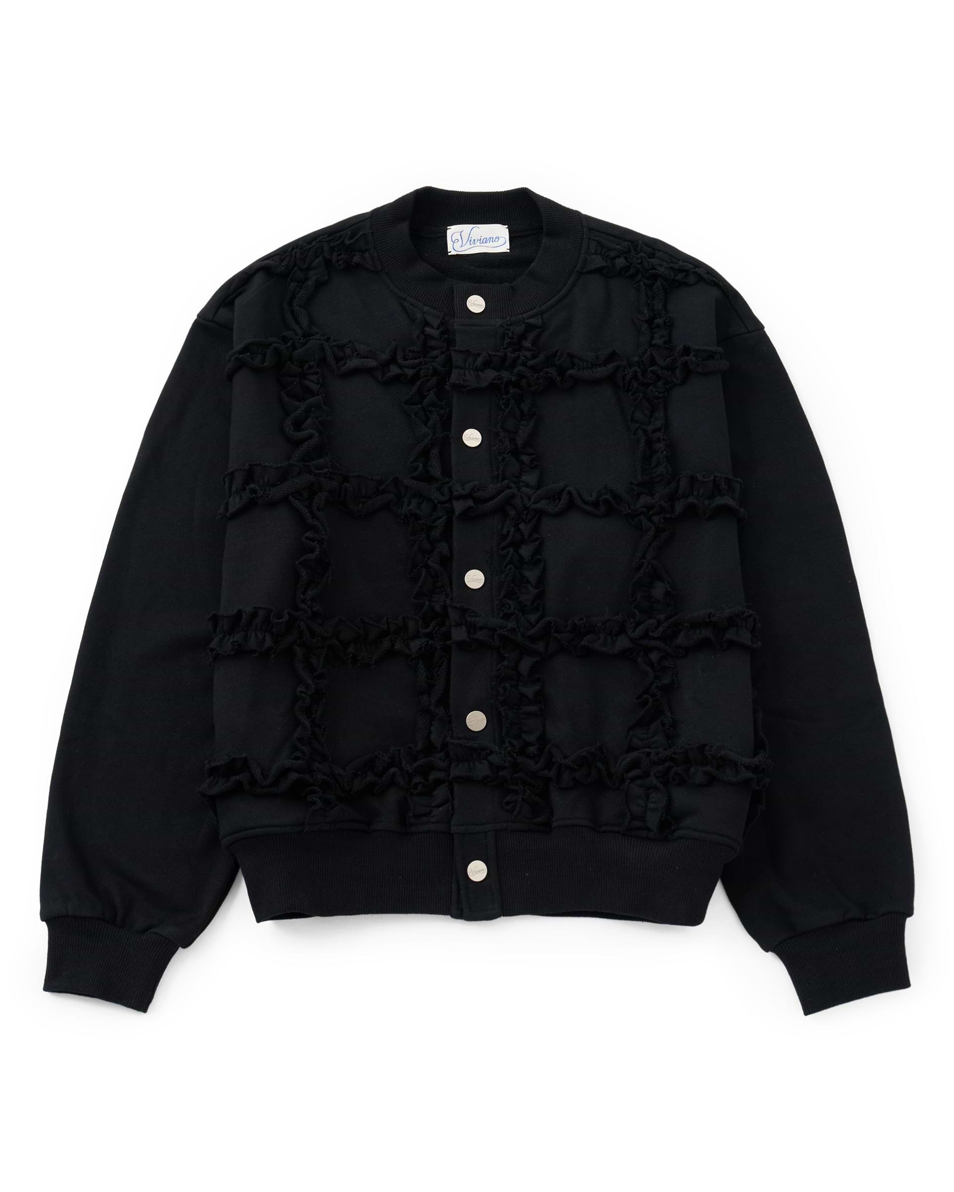 新品Lajour フリル付きボンバージャケット VIVIANO】ラッフルチュールボンバージャケット – ファッション